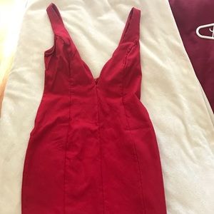 Red bodycon dress